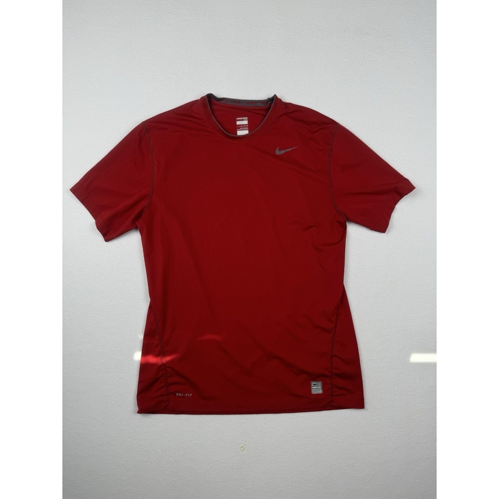 Men's Nike Pro Team Dri Fit Shirt Red Size XL